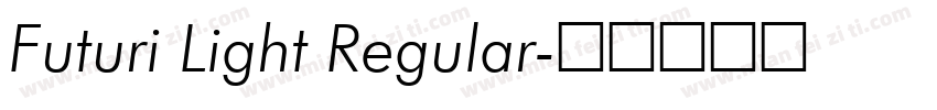 Futuri Light Regular字体转换